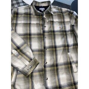 Carhartt Men's Shirt Flannel, Lined, Snap, Size XL
